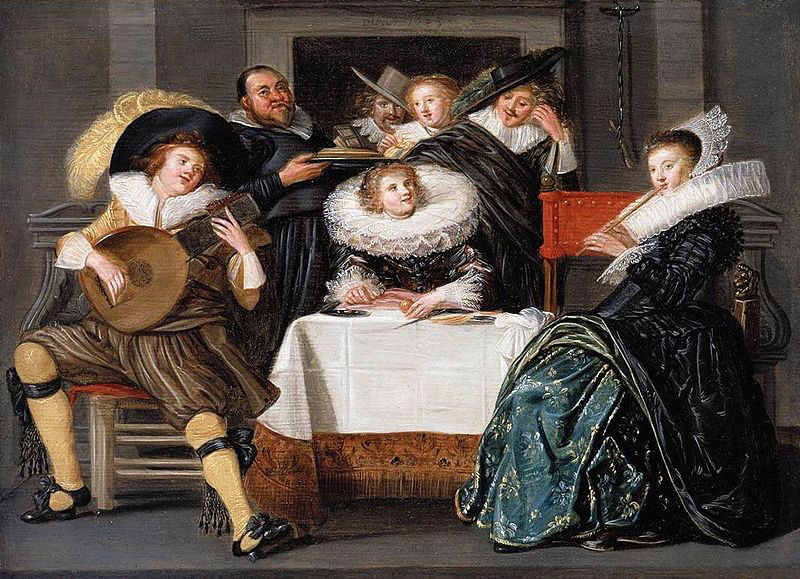 Dirck Hals A Merry Company Making Music